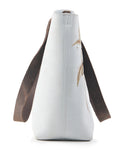 Bag "light grey flower"
