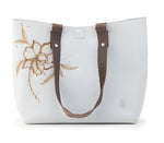 Bag "light grey flower"