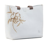 Bag "light grey flower"